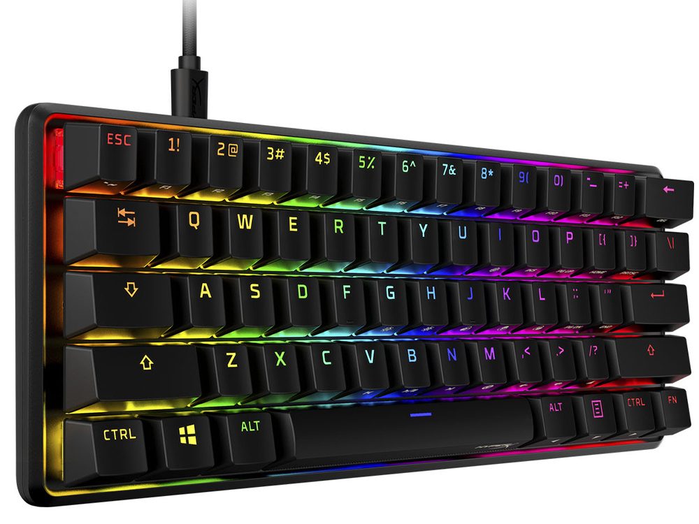 HyperX Alloy Origins 60% Mechanical Gaming Keyboard - HyperX Red Switch