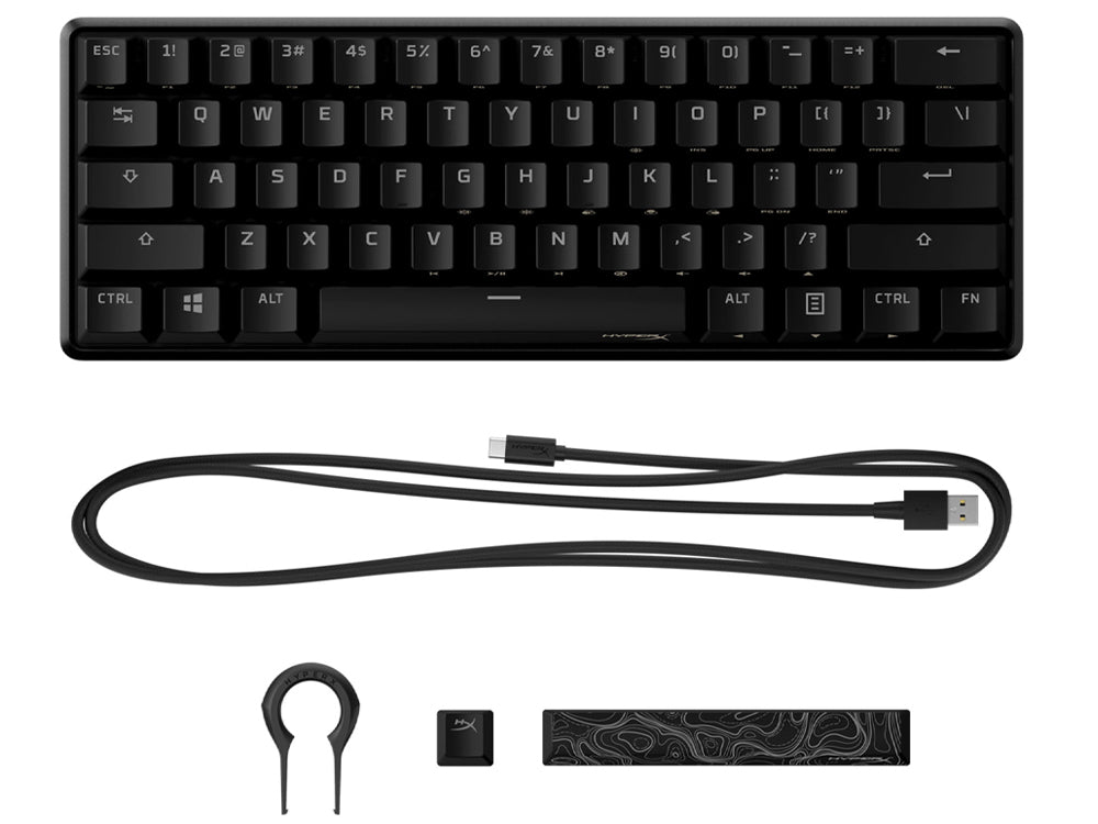 HyperX Alloy Origins 60% Mechanical Gaming Keyboard - HyperX Red Switch