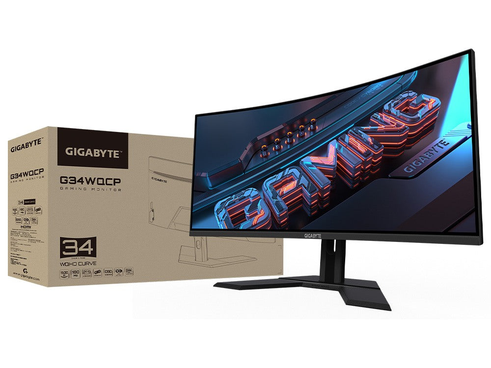 Gigabyte G34WQCP 34" QHD VA 180Hz Curved Gaming Monitor