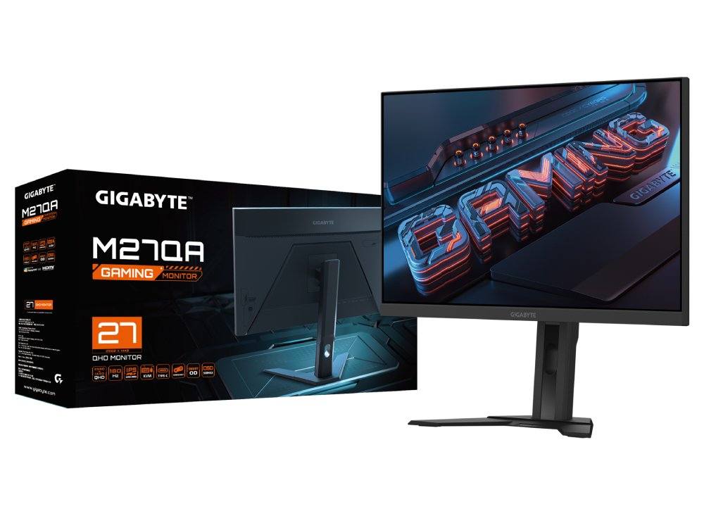 Gigabyte M27QA 27" QHD SS IPS 180Hz 1ms Gaming Monitor