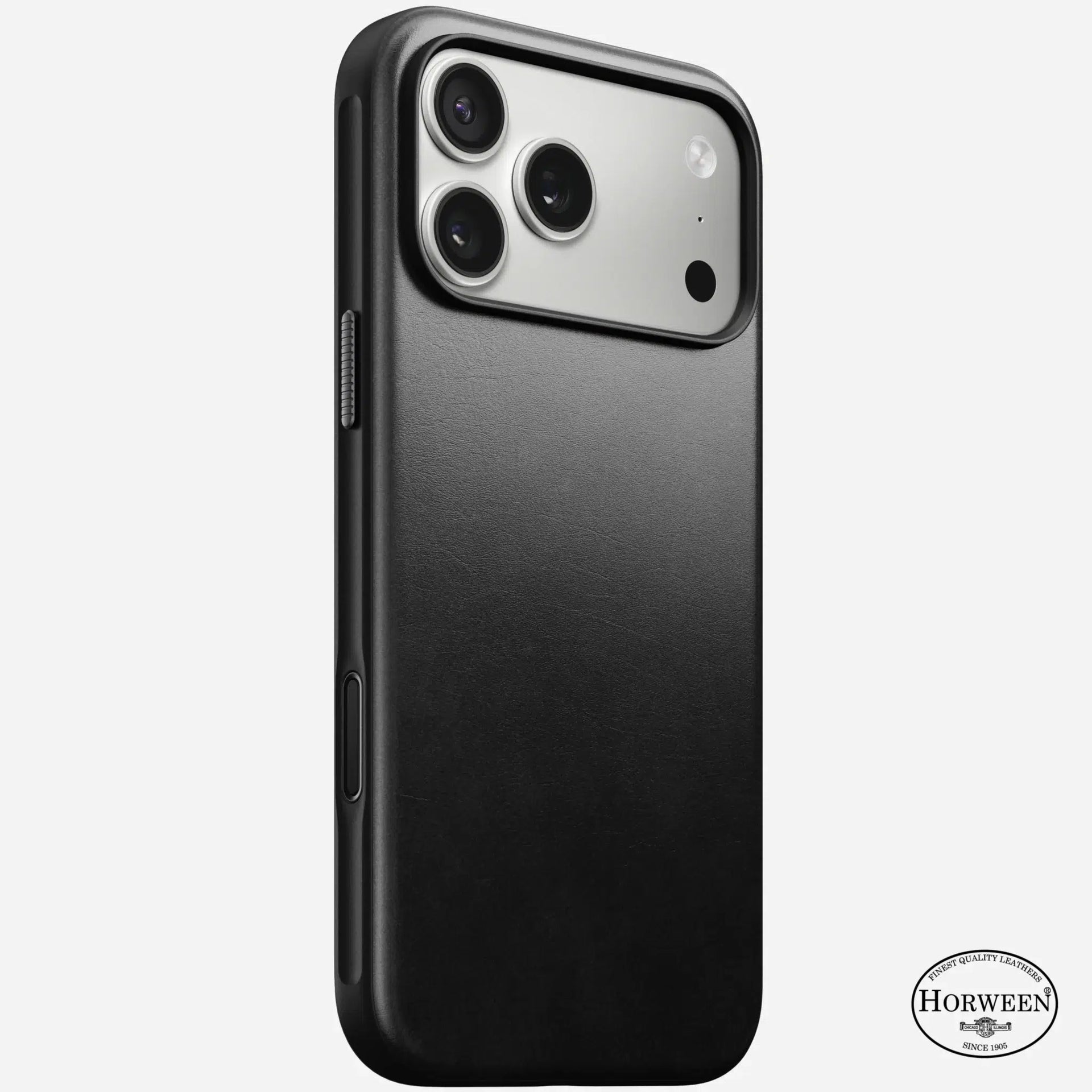 Nomad Modern Leather Case — Horween® Edition Black for iPhone 17 Pro Max