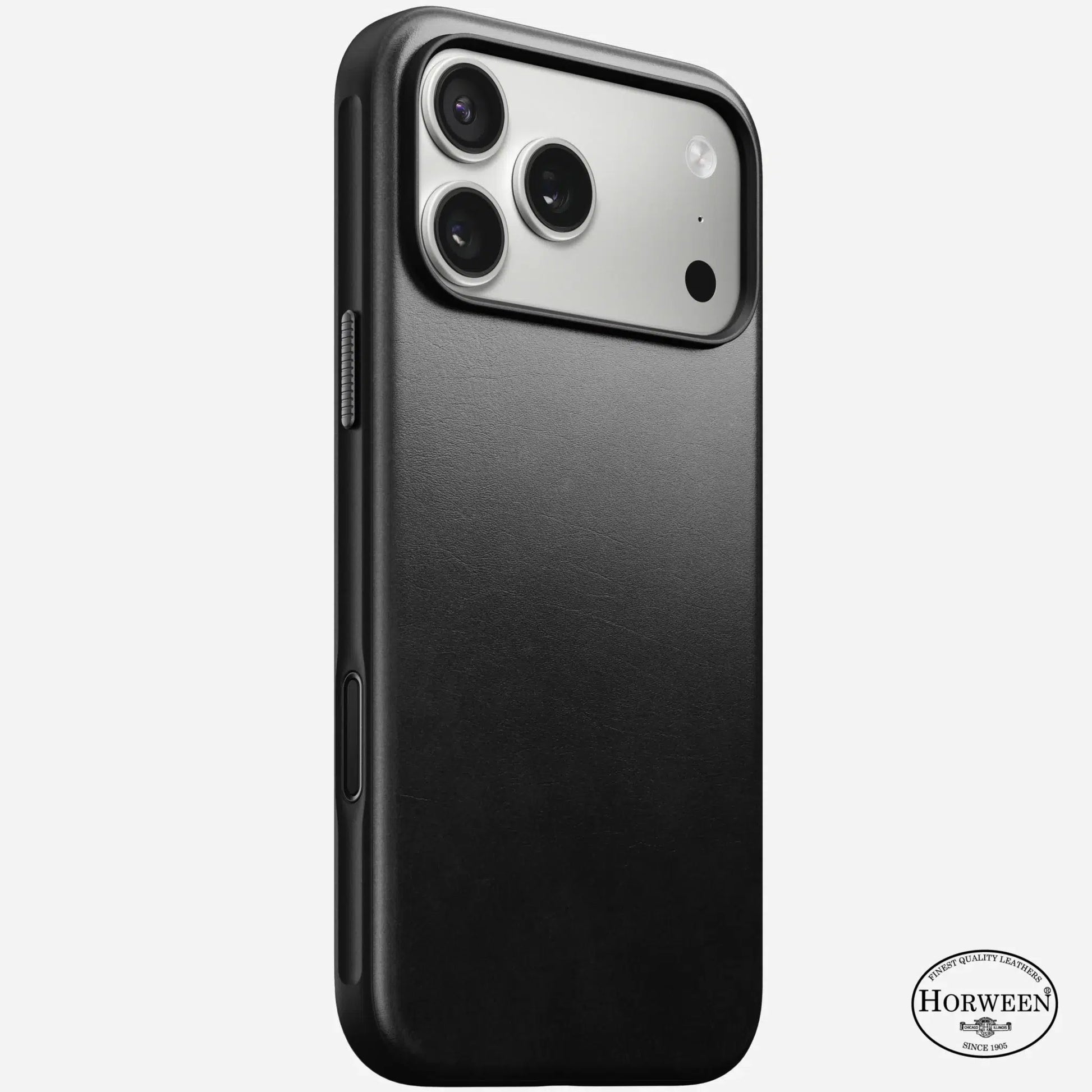 Nomad Modern Leather Case — Horween® Edition Black for iPhone 17 Pro Max