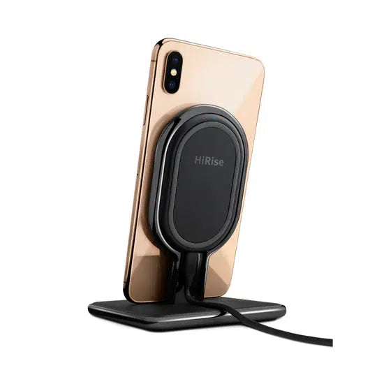 Twelve South HiRise Wireless – Chrome & Leather Qi Charging Stand