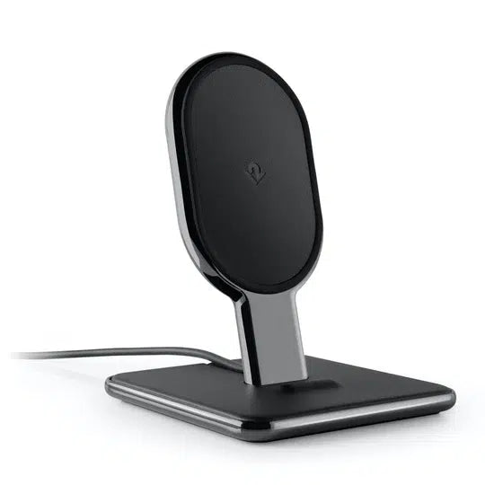Twelve South HiRise Wireless – Chrome & Leather Qi Charging Stand