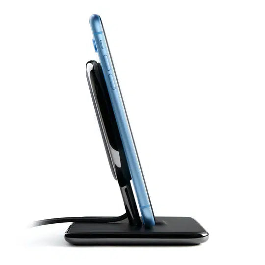 Twelve South HiRise Wireless – Chrome & Leather Qi Charging Stand