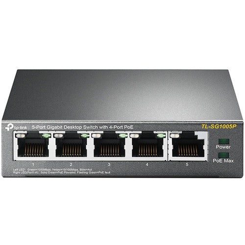 TP-Link TL-SG1005P (v1) 5-Port Gigabit PoE+ Unmanaged Switch