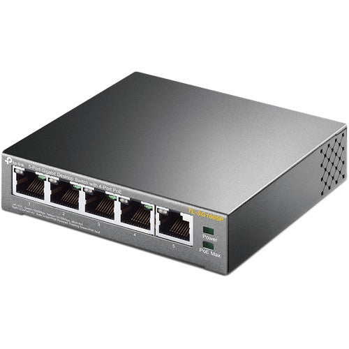TP-Link TL-SG1005P (v1) 5-Port Gigabit PoE+ Unmanaged Switch
