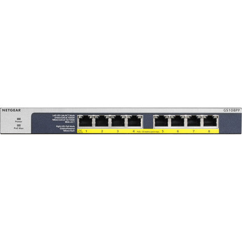 Netgear 8-Port Gigabit Ethernet PoE+ Unmanaged Switch