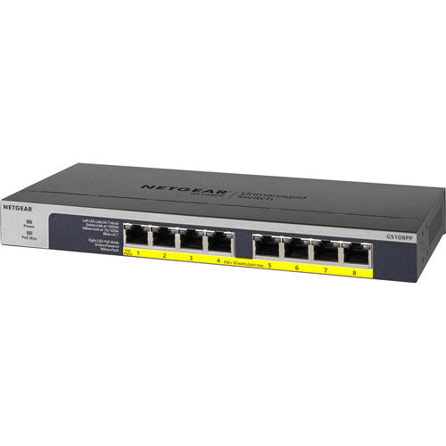 Netgear 8-Port Gigabit Ethernet PoE+ Unmanaged Switch