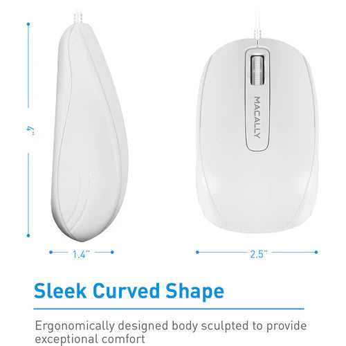 Macally MKMOUSE Wired USB Optical Mouse-5