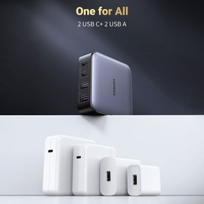 UGREEN CD327 Nexode 65W 4-Port PD GaN Fast Charger (2 x USB-C, 2 x USB-A)