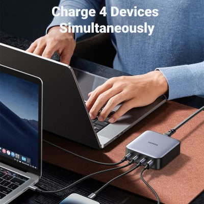 UGREEN CD328 Nexode 100W 4-Port PD GaN Fast Charger (3 x USB-C, 1 x USB-A)