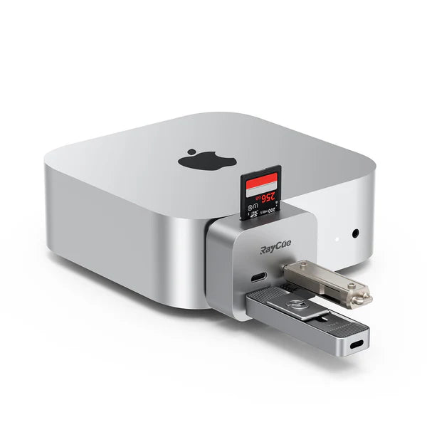 RayCue MiniPack Expansion Dock for Mac Mini M4 / Mac Studio (US Plug)-1