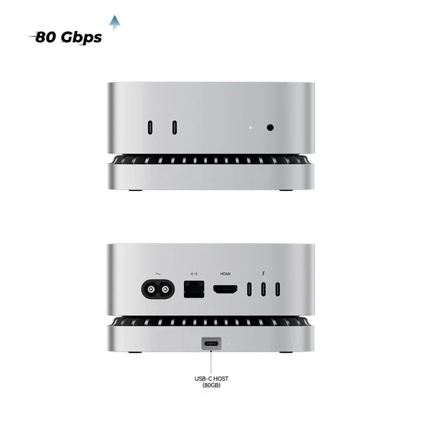 RayCue Mac Mini Hub & Stand with NVMe SSD Enclosure (US Plug)-21