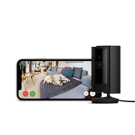 Ring Indoor Camera (2nd Gen) by Amazon | Plug-in pet Security Camera | 1080p HD Video, Privacy Cover, Wi-Fi, DIY alternative to a CCTV system | 30-day free trial of Ring Home