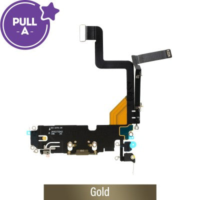 Charging Port Connector for iPhone 14 Pro (PULL-A) – Space Black, Gold, Silver, Purple-3
