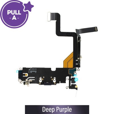 Charging Port Connector for iPhone 14 Pro (PULL-A) – Space Black, Gold, Silver, Purple-1
