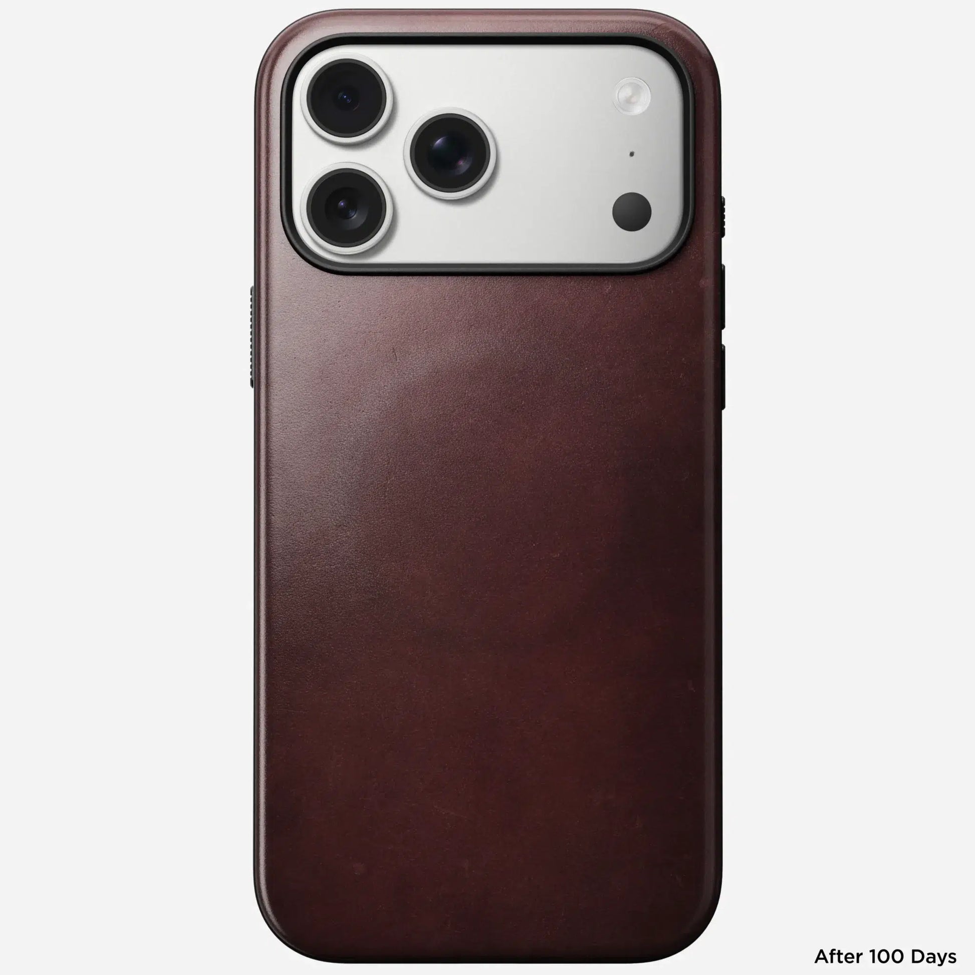 Nomad Modern Leather Case — Horween® Edition Burgundy Chromexcel for iPhone 17 Pro Max