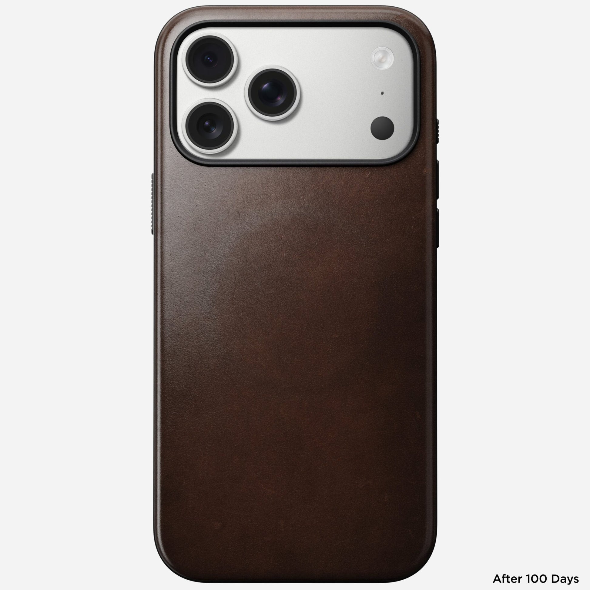 Nomad Modern Leather Case — Horween® Edition Rustic Brown for iPhone 17 Pro Max