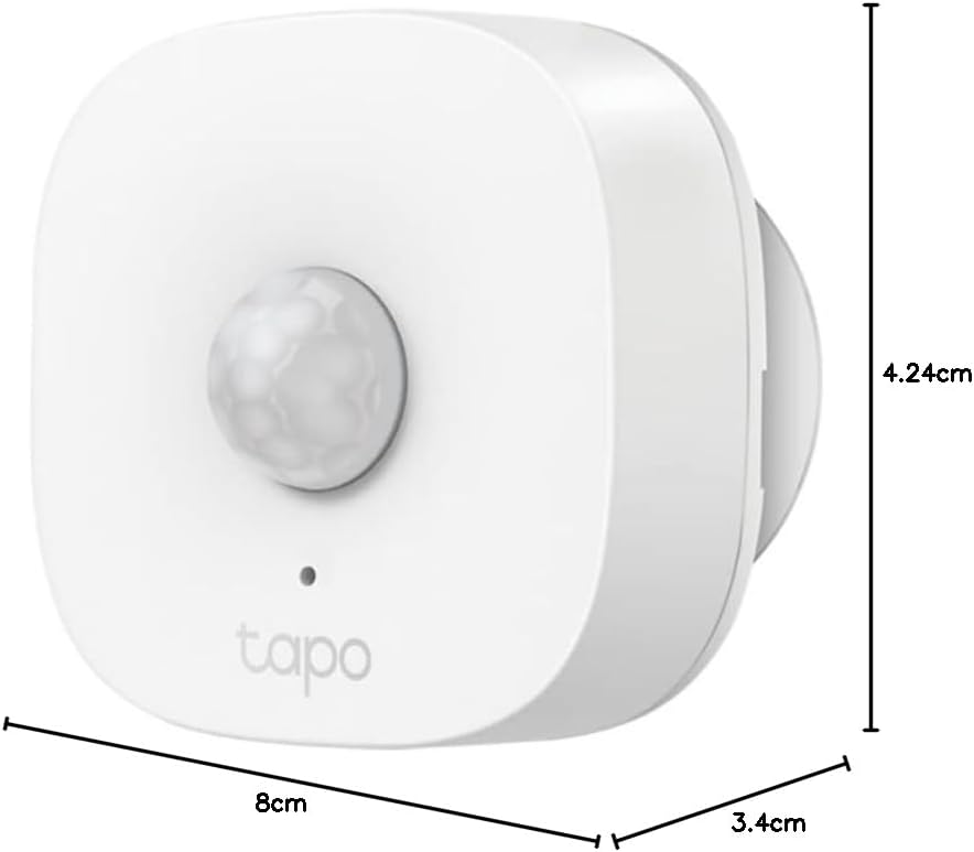 Tapo Smart Motion Sensor, Wide Range Detection, Motion-Activated Light, Energy Saving, Instant Alerts & App Notification, Battery-Powered (Tapo T100） | AU Version |