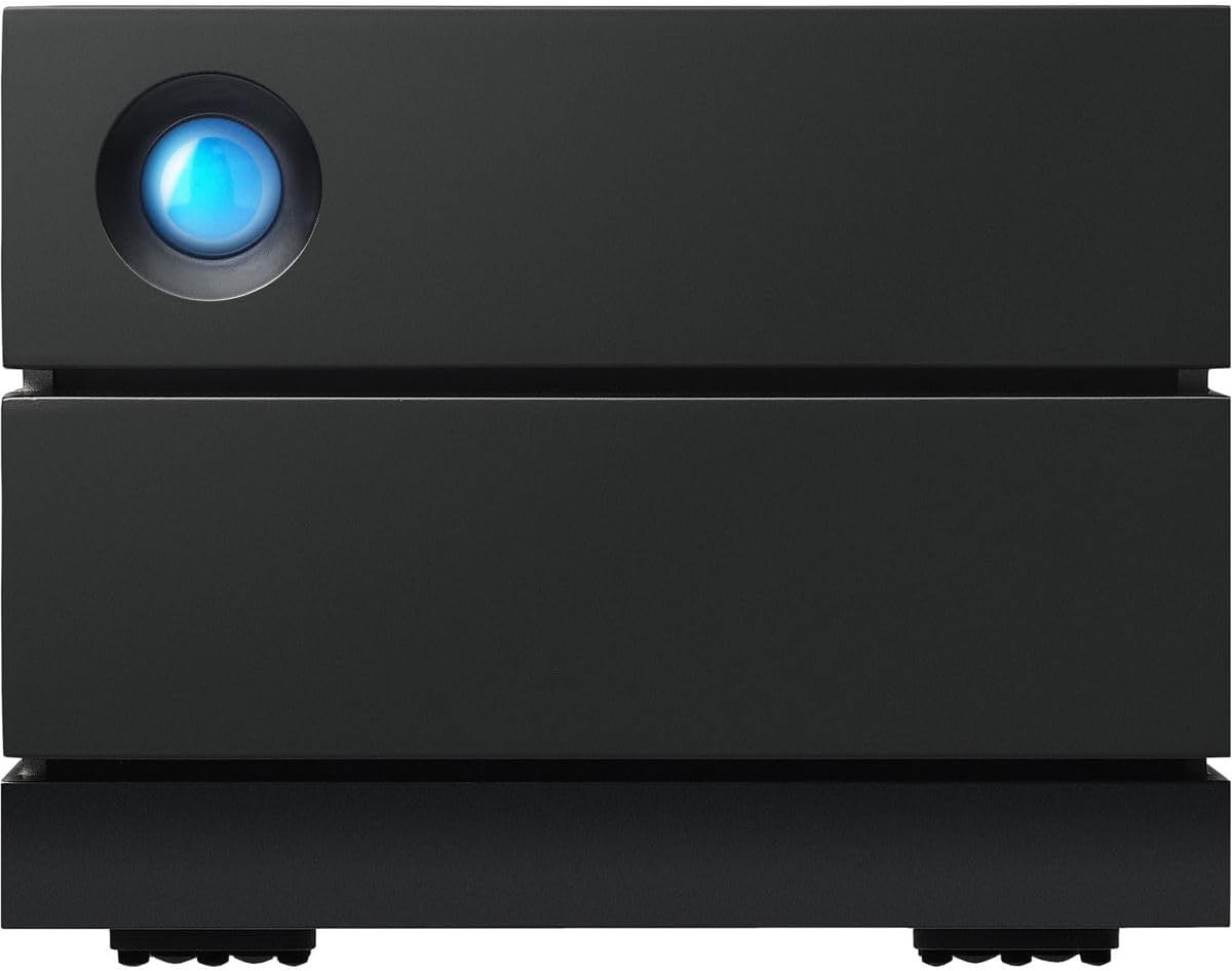 LaCie 2big RAID USB-C External Hard Drive Desktop, 40TB, Black