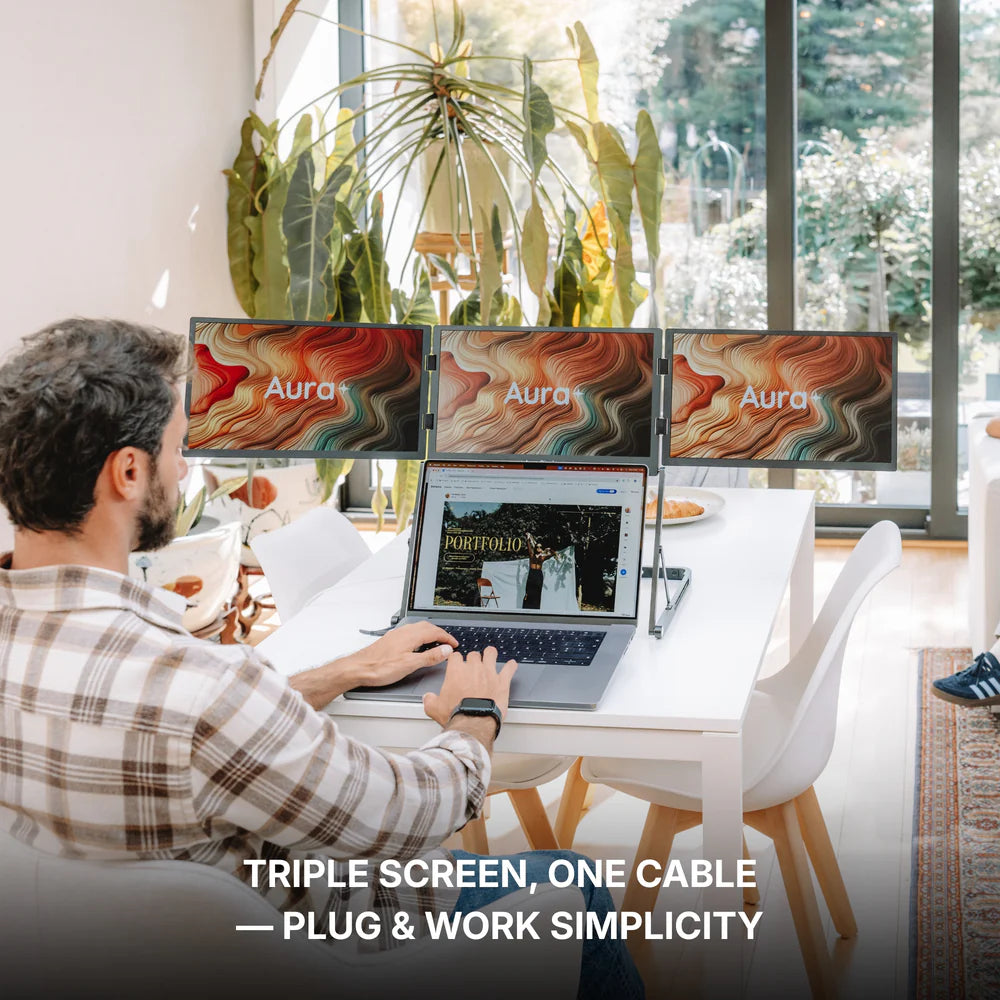Triple Aero Pro Max (Gen 2) - Triple Portable Monitor System
