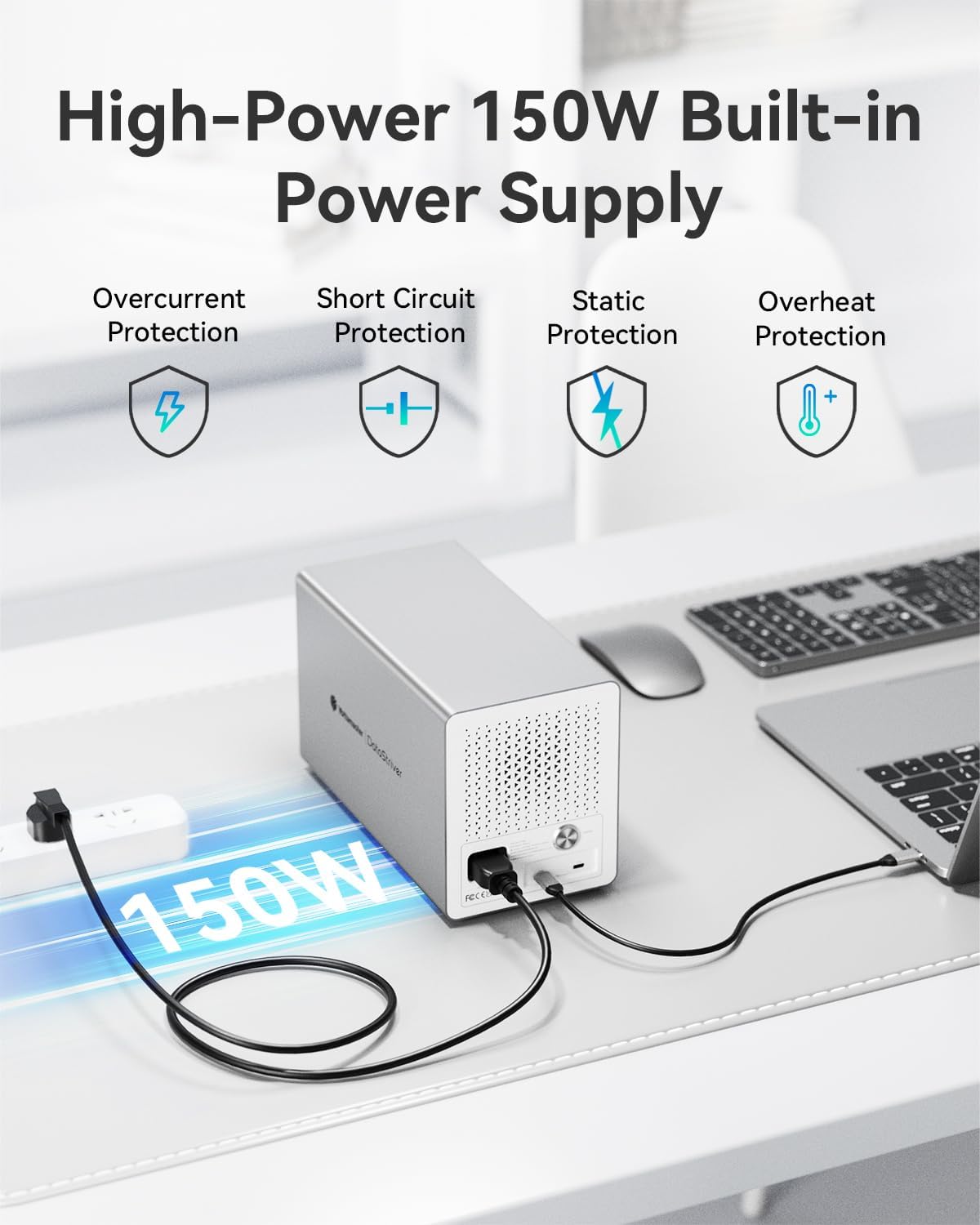 Yottamaster VN400C3 4-Bay USB-C Hard Drive Enclosure