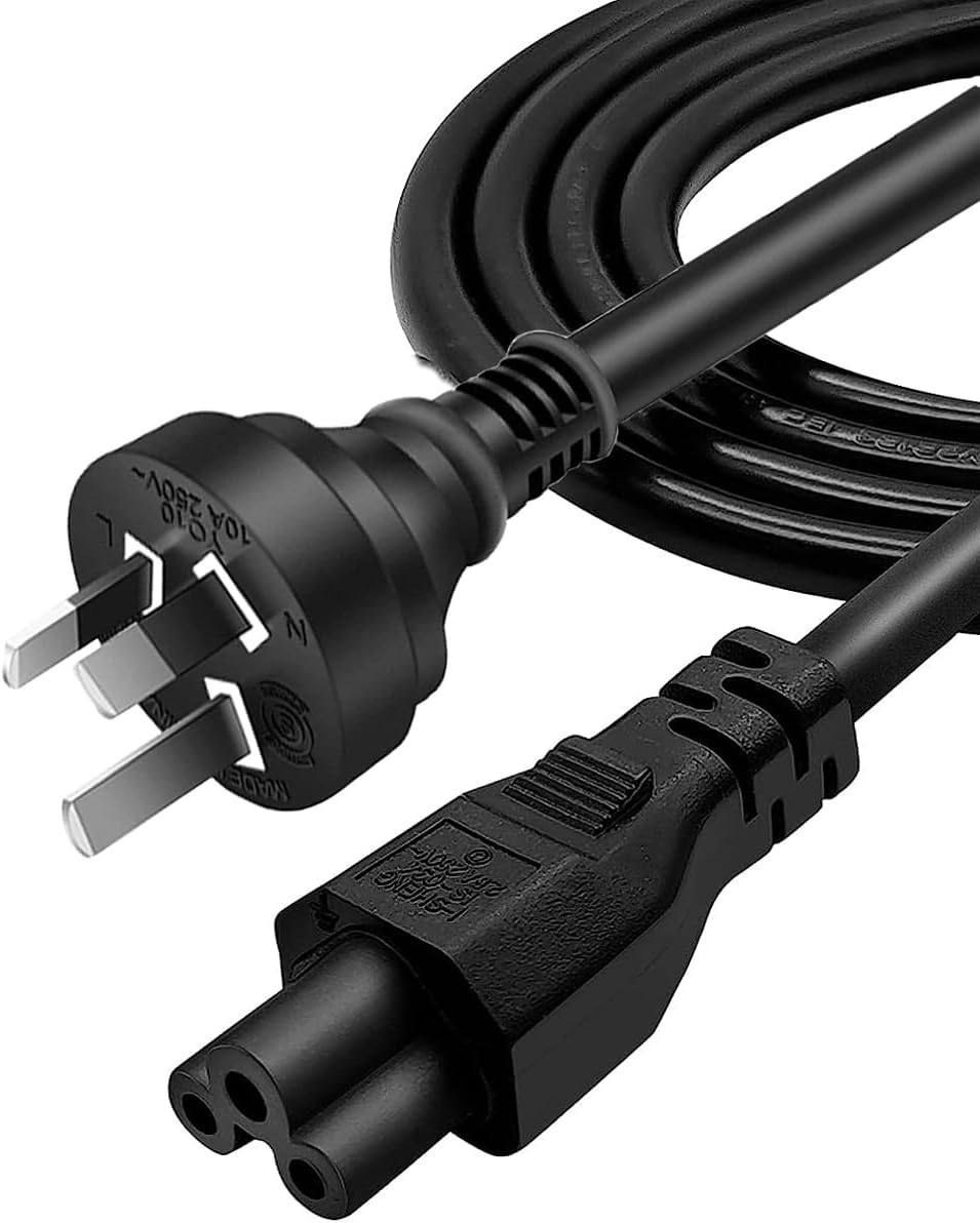 AU 3 Pin to IEC 320 C5 Power Cable (Cloverleaf, 250V)-1