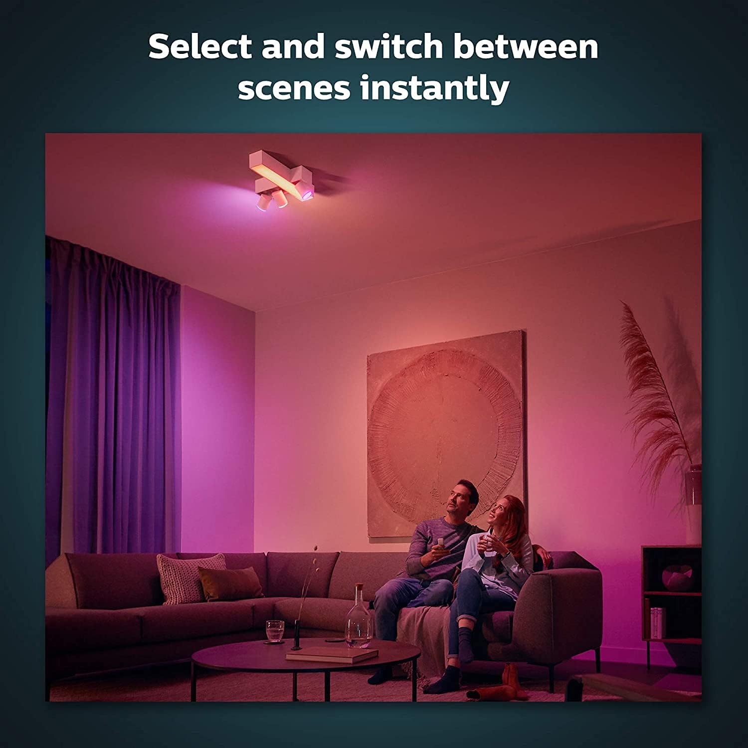 Philips Hue v2 Smart Dimmer Switch and Remote, Installation-Free, Smart Home, Exclusively for Philips Hue Smart Lights, White