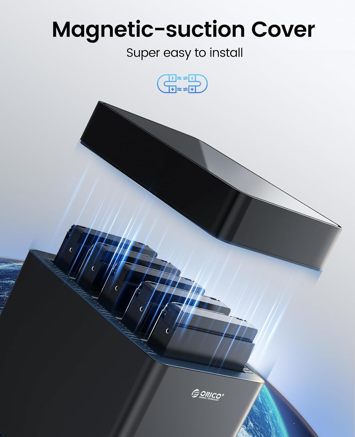 ORICO 5-Bay 3.5" USB-C Hard Drive Enclosure — DS500C3