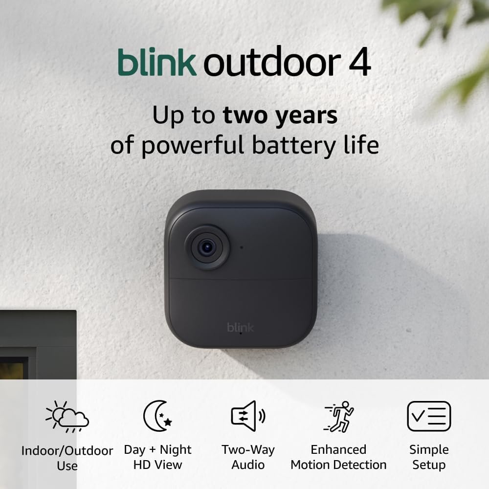 HOME SECURITY BUNDLE | including Echo Hub, 8” smart home control panel with Alexa + Blink Outdoor, Wire-free smart security camera