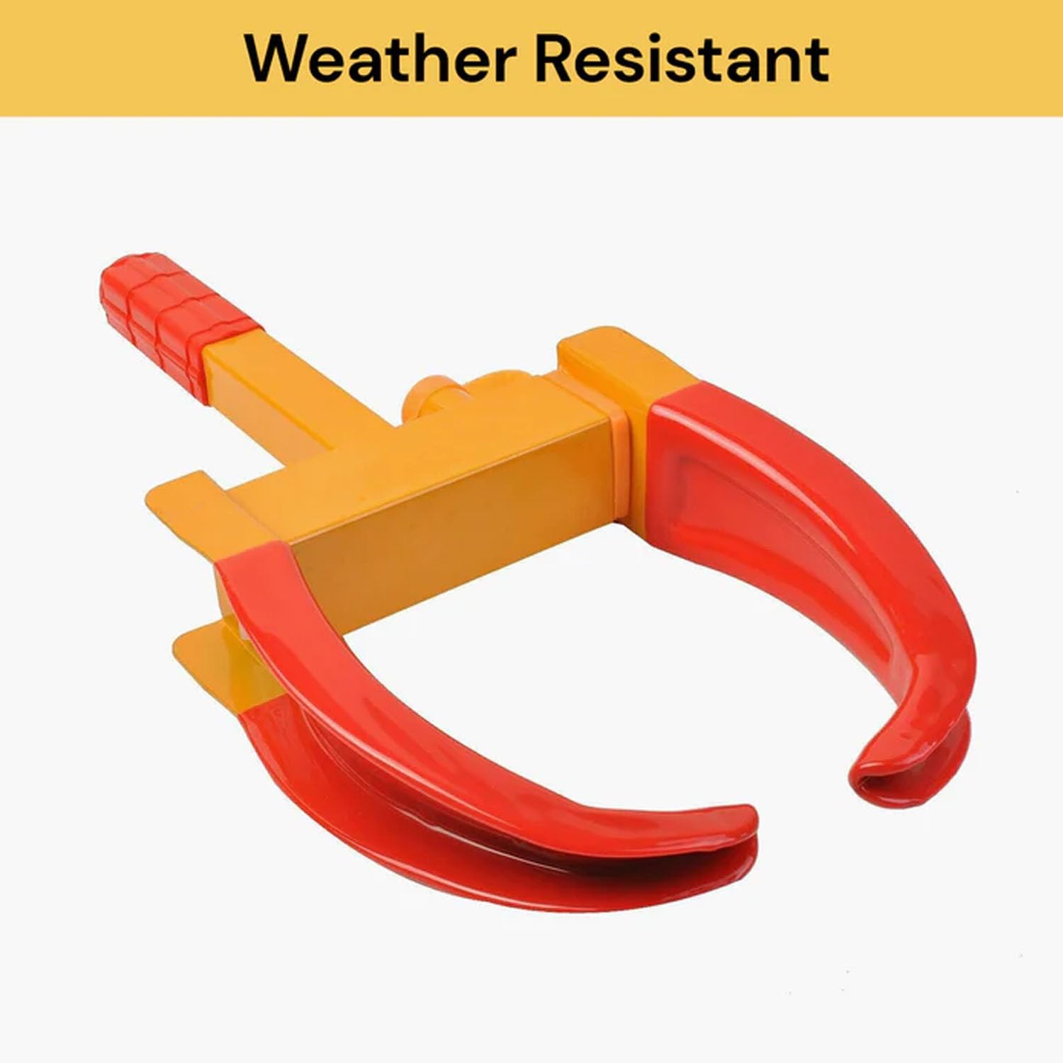 EZONEDEAL Wheel Lock, Heavy Duty Trailer Lock Wheel Clamp, Universal Security Tire Lock, Adjustable Anti-Theft Car Lock for Trailers SUV Boats ATVs Motorcycles Golf Car
