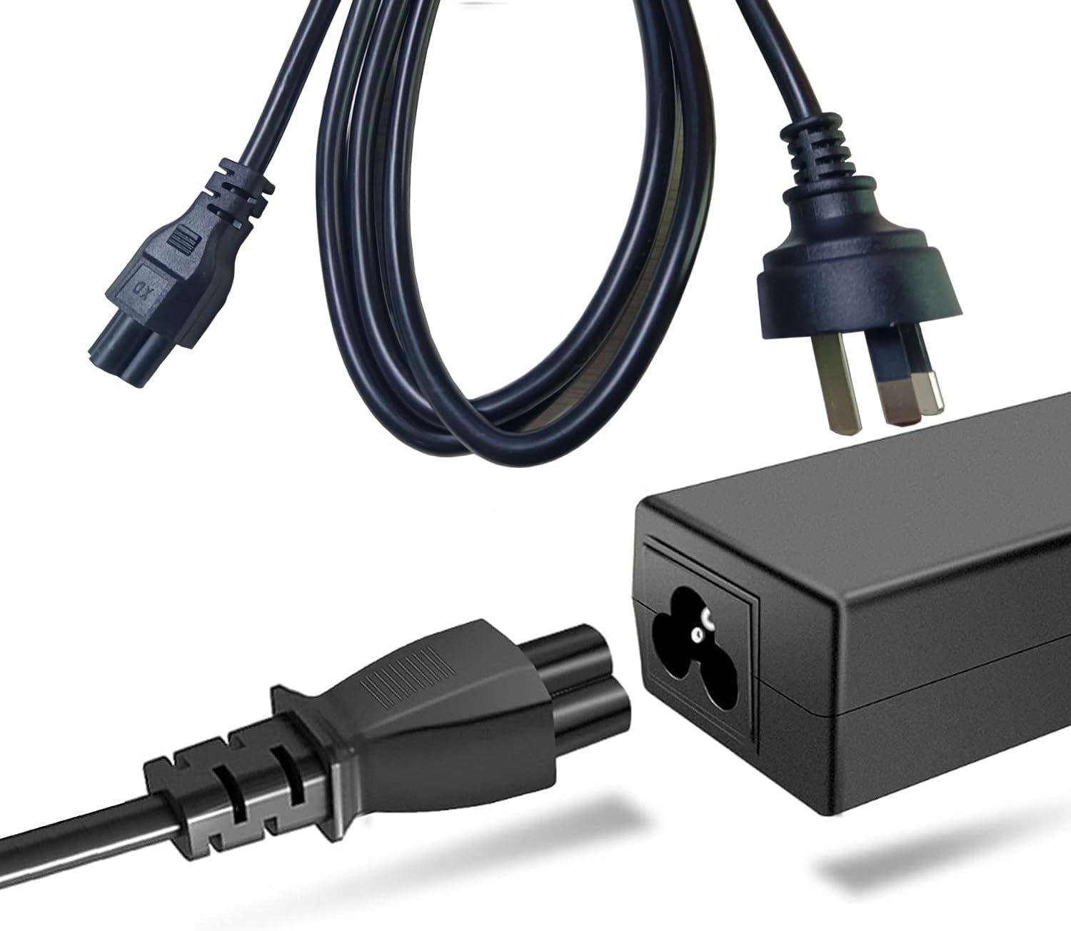 AU 3 Pin to IEC 320 C5 Power Cable (Cloverleaf, 250V)-9