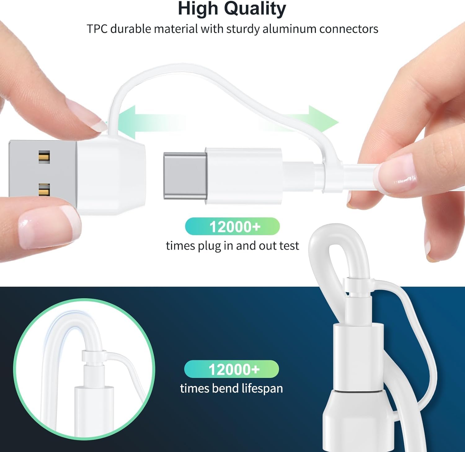 Gaya 4-in-2 Multi Charging Cable with Apple Watch Charger — White