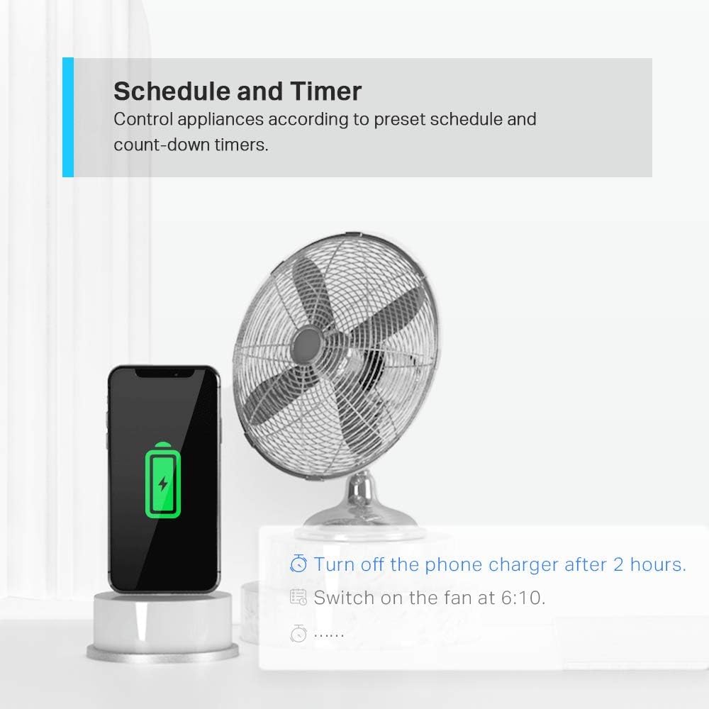 TP-Link Tapo Mini Smart Wi-Fi Socket, Smart Home Safety Protection, Remote & Voice Control, Schedule & Timer, Away Mode, Easy Setup (Tapo P100(1-pack))