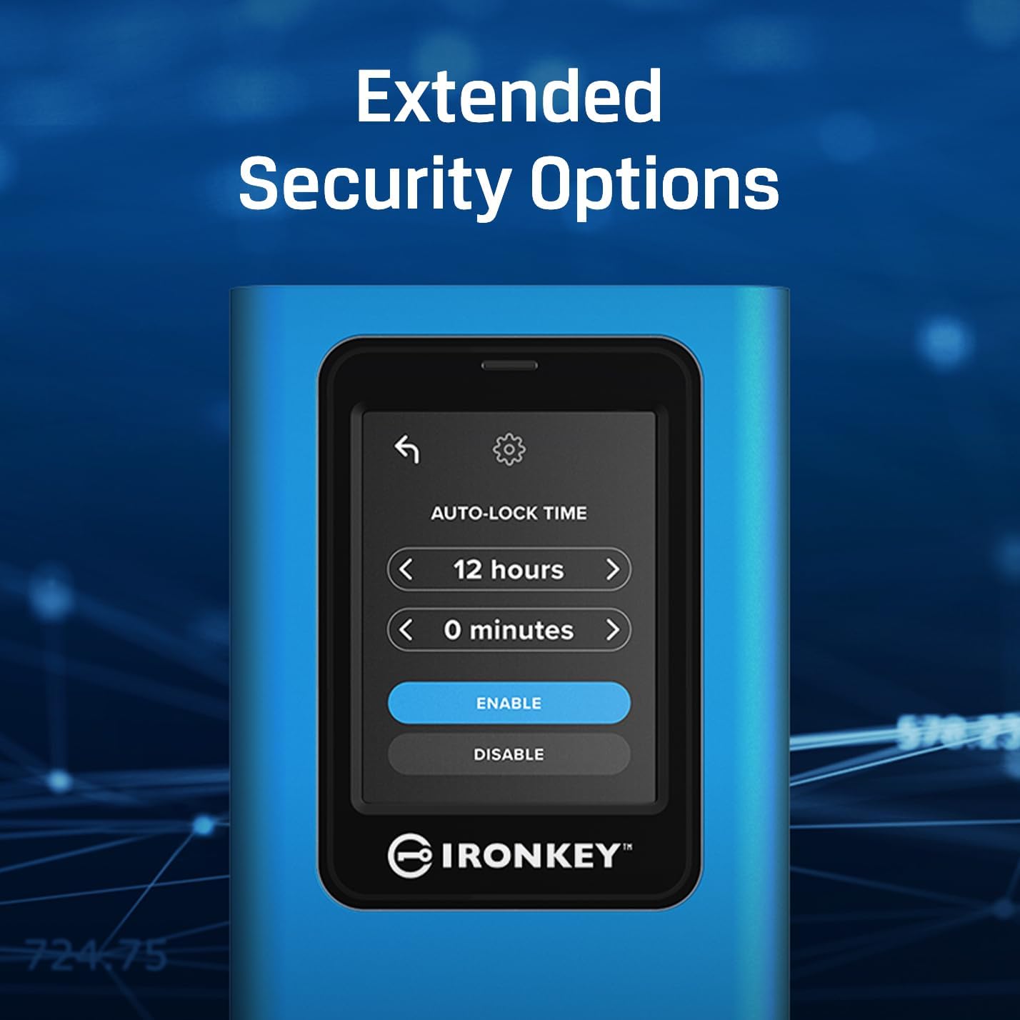 Kingston IronKey Vault Privacy 80 7.6TB External SSD | FIPS 197 | XTS-AES 256GB Encrypted | Touch Screen PIN | Secure Data Protection | IKVP80ES/7680G
