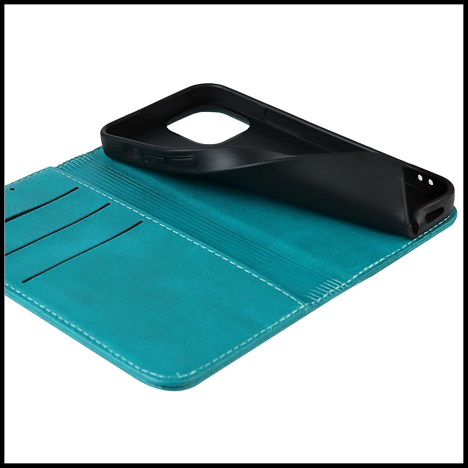 FROLAN for iPhone 13 Wallet Case with Card Holder, Premium PU Leather Credit Slot Flip Folio Book Drop Protection Shockproof Phone Cover for iPhone 13 6.1 Inch