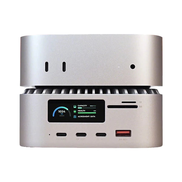 RayCue All-in-One Charger Dock for Mac Mini M4 (US Plug)-1