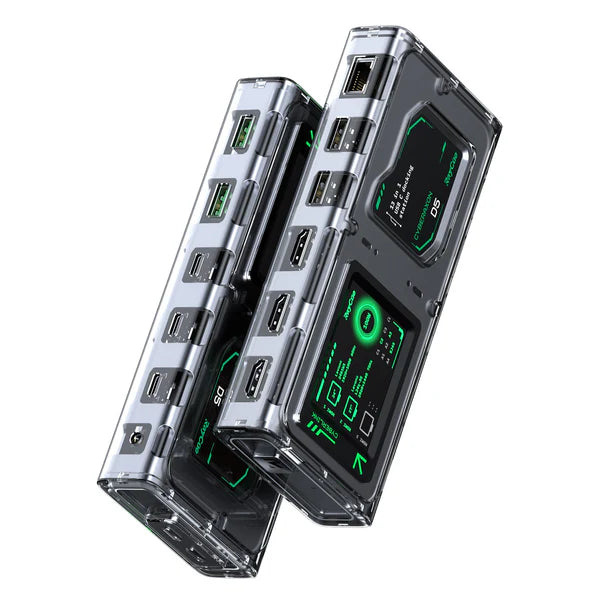 CyberAxon D3 13-in-1 Stream Control Dock (Triple Display, Touchscreen)-13