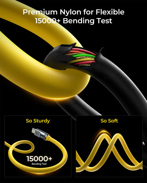 RayCue Next-Gen 80Gbps USB-C Cable (1m) – 8K Display & Ultra-Fast Data-5