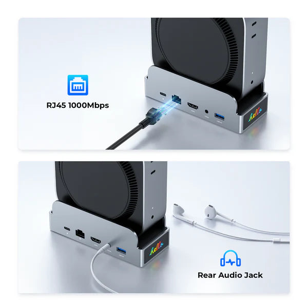 RayCue SmartDock Pro for Mac Mini (US Plug)-8