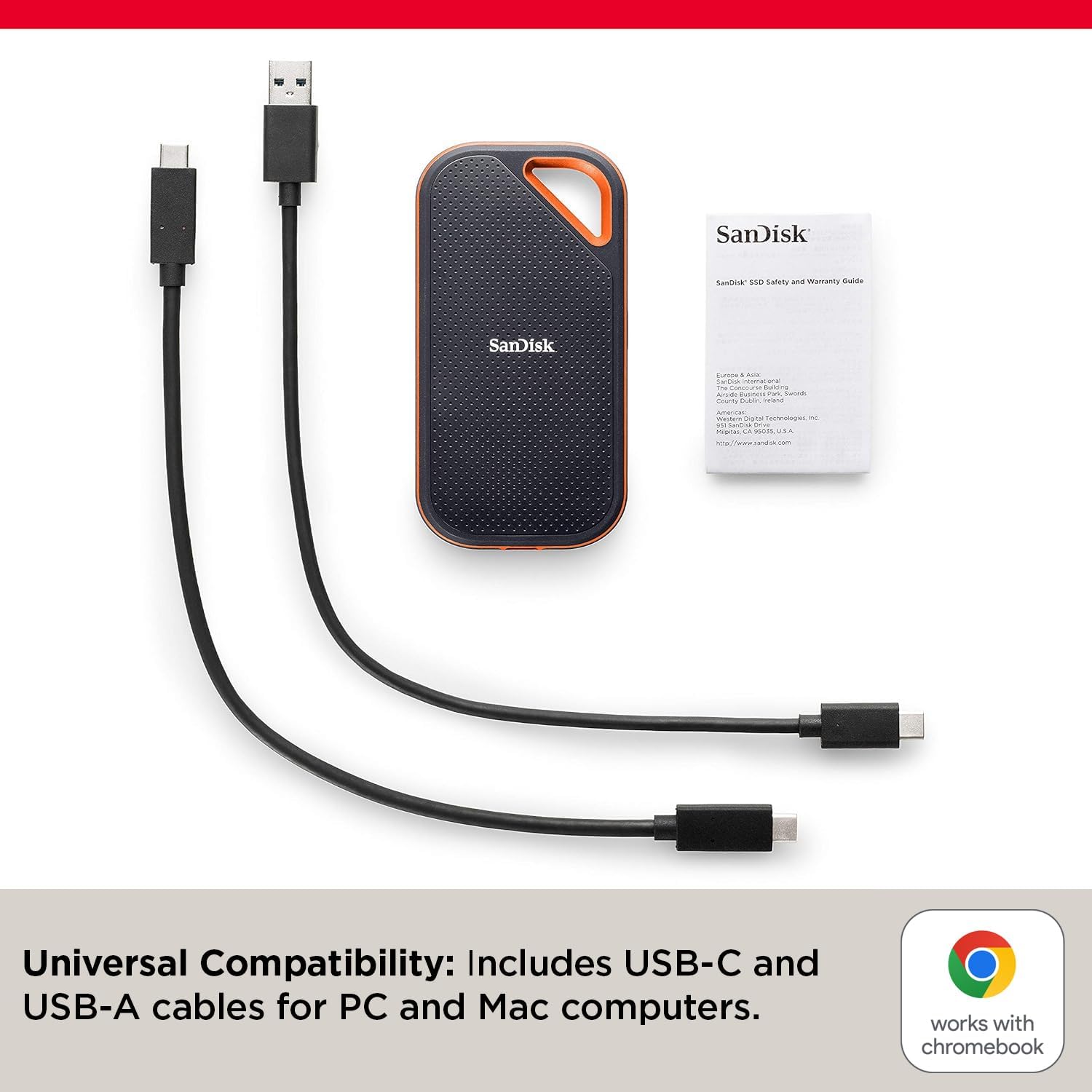 SanDisk 4TB Extreme PRO Portable SSD - Up to 2000MB/s - USB-C, USB 3.2 Gen 2x2 - External Solid State Drive - SDSSDE81-4T00-G25