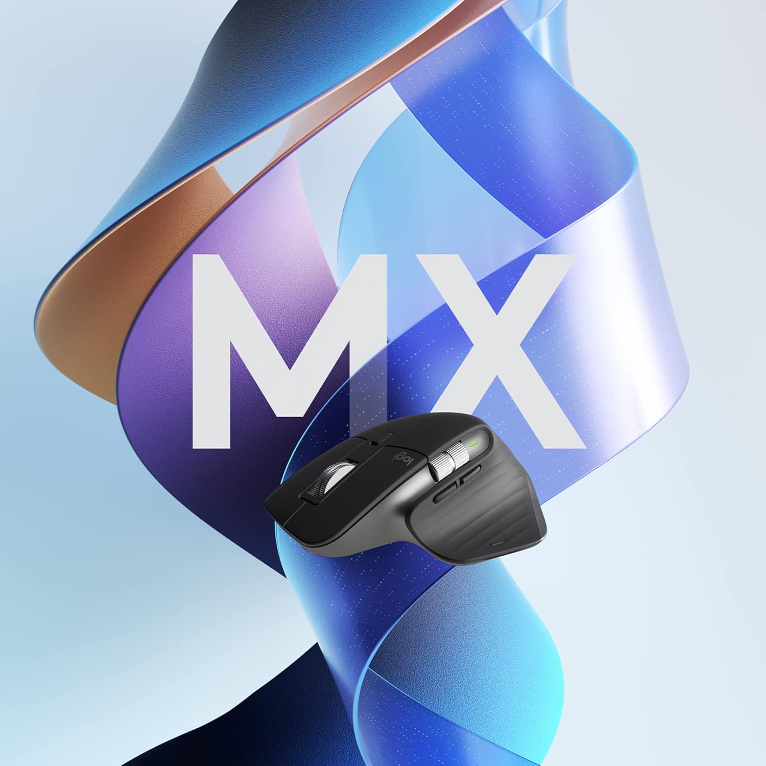 Logitech MX Master 3S - Wireless Performance Mouse with Ultra-Fast Scrolling, Ergo, 8K DPI, Track on Glass, Quiet Clicks, USB-C, Bluetooth, Windows, Linux, Chrome