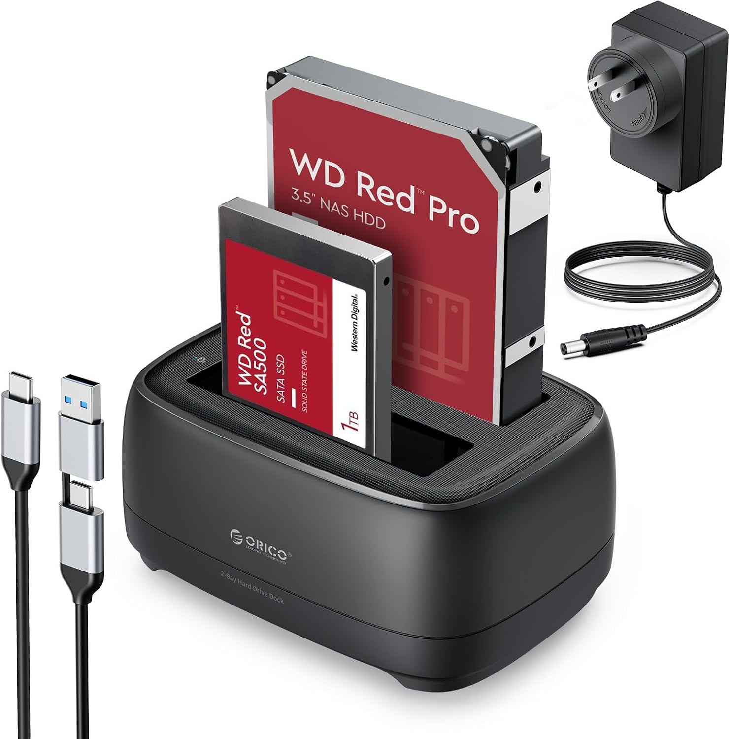 ORICO Dual Bay Hard Drive Docking Station (DD28C3)