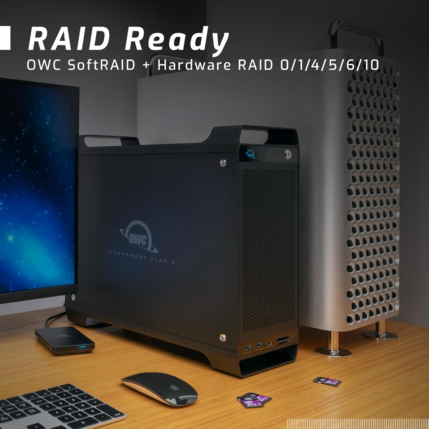 OWC ThunderBay Flex 8-Bay Thunderbolt Docking & PCIe Storage Expansion Enclosure