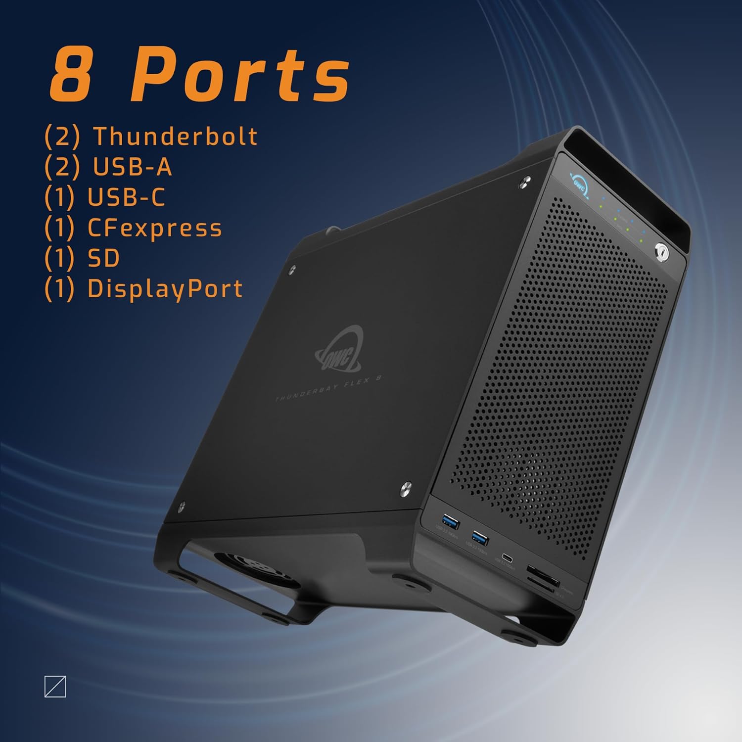 OWC ThunderBay Flex 8-Bay Thunderbolt Docking & PCIe Storage Expansion Enclosure