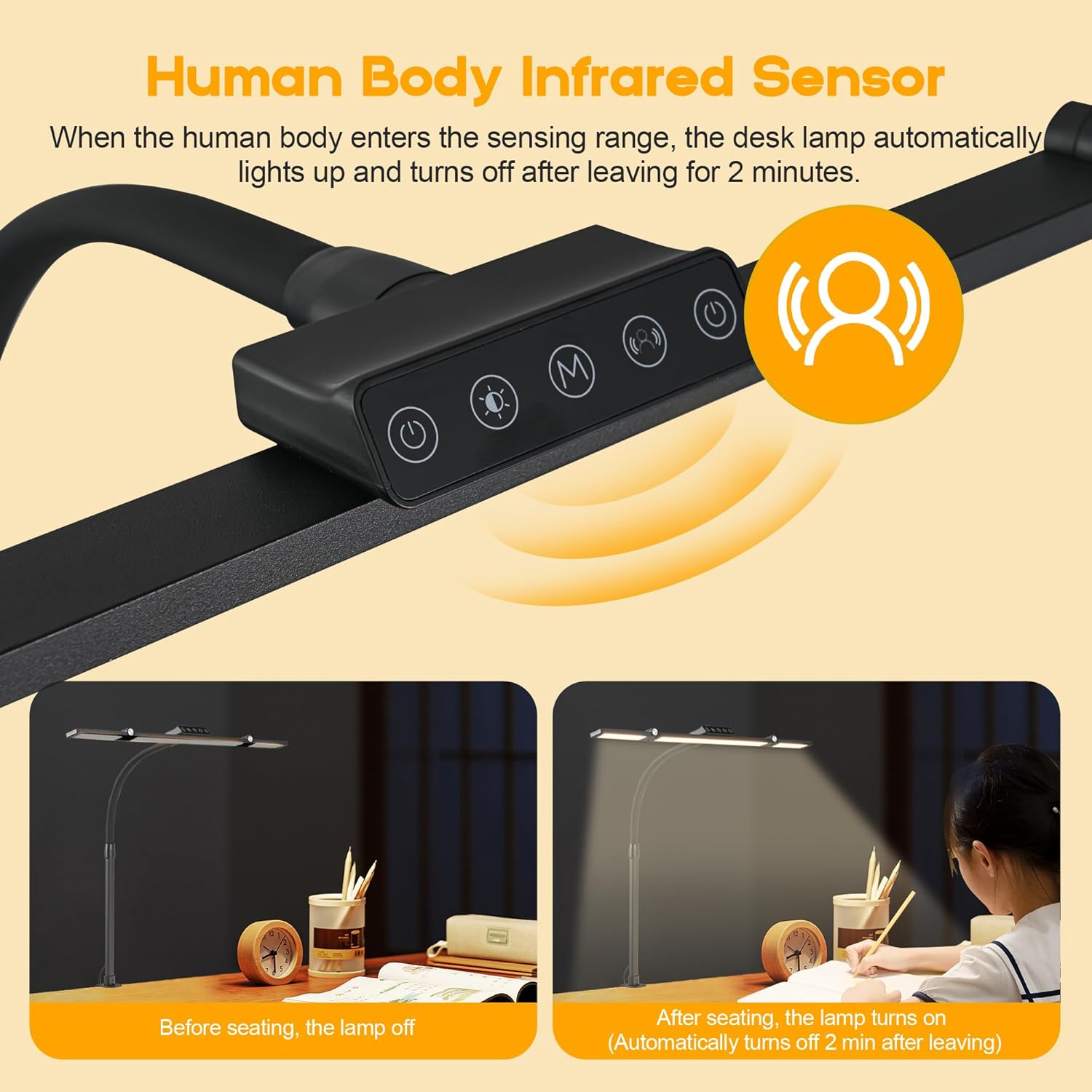 Anyuainiya LED Desk Lamp with Clamp — 24W Architect Light
