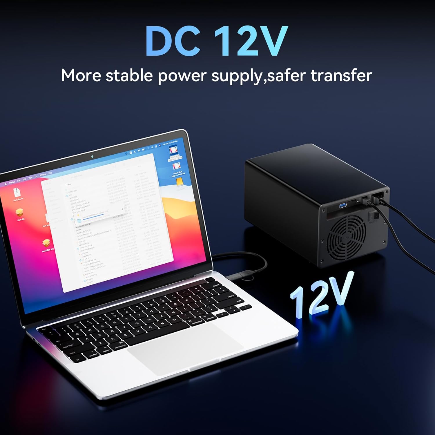 CENMATE 3-Bay Hard Drive Enclosure — USB 3.0, Aluminum with Cooling Fan