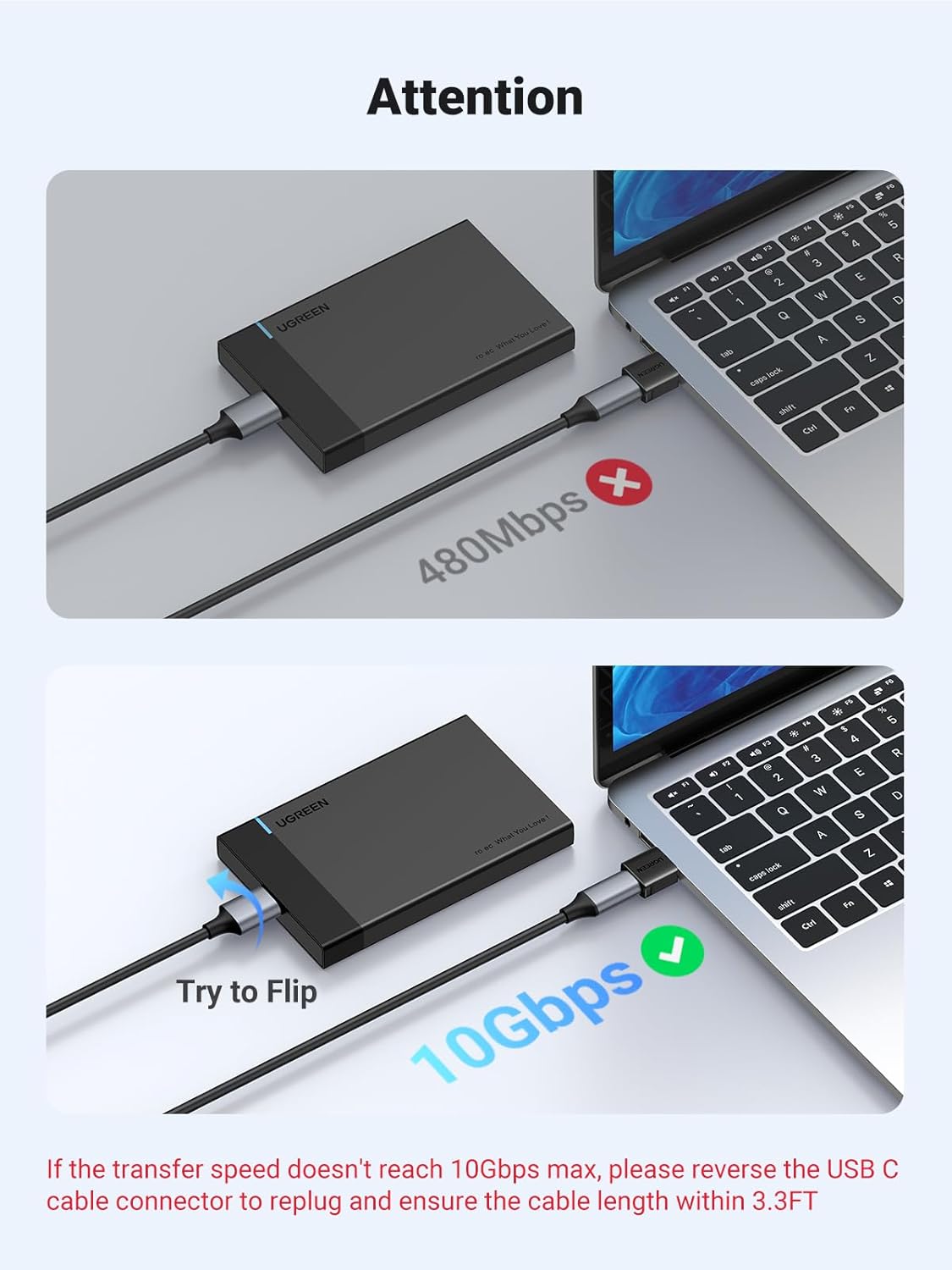 UGREEN 10Gbps USB to USB C Adapter 2 Pack, Type C Female to A Male Adaptor Fast Charge and Sync Converter Compatible with iPhone 16/15/14, Galaxy S24, Pixel 9, MacBook Air, iPad Pro(Black)