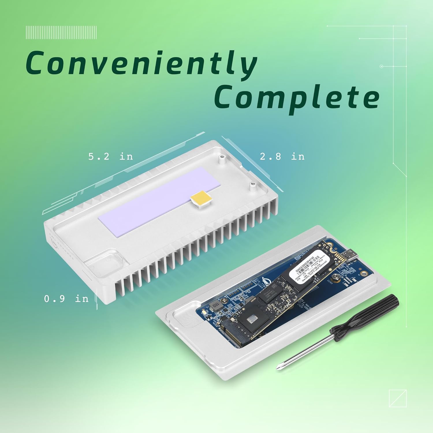 OWC Express 1M2 Portable NVMe Thunderbolt (USB-C) SSD Enclosure (Case Only)
